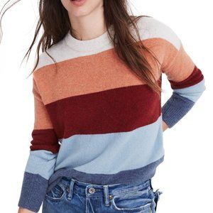 Madewell Crofton Stripe Pullover Sweater Size L